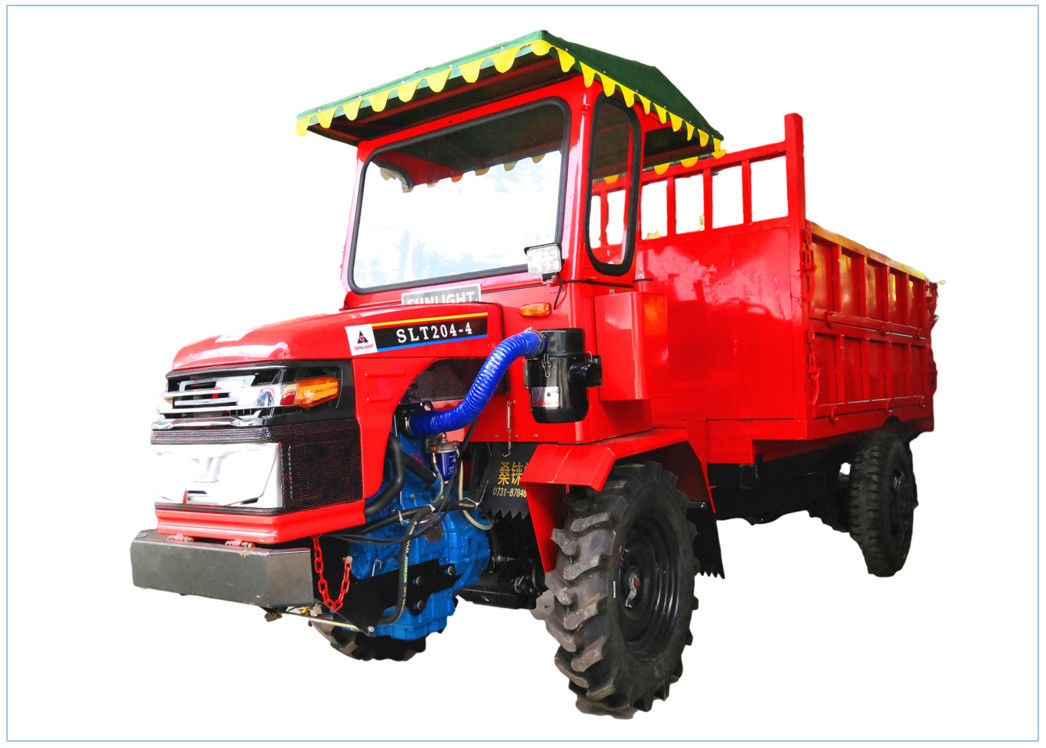 Mini maneggio del materiale rosso dello scaricatore 18HP del trattore 4WD Transportor nella zona di montagna fornitore
