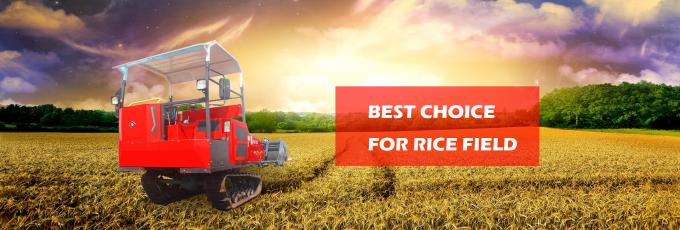 Coltivatore 55KW del coltivatore del trattore agricolo del giacimento del riso mini/trattore di agricoltura 0