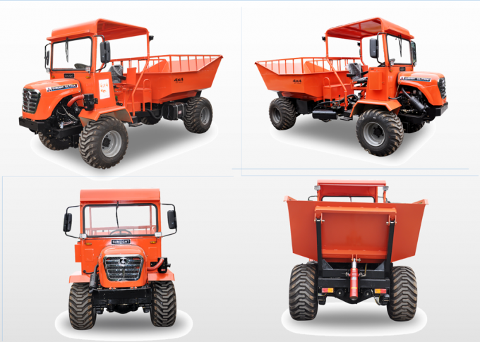 Mini scaricatore del trattore di FWD /RWD/4WD per nella piantagione della palma da olio un carico utile da 2 tonnellate 5