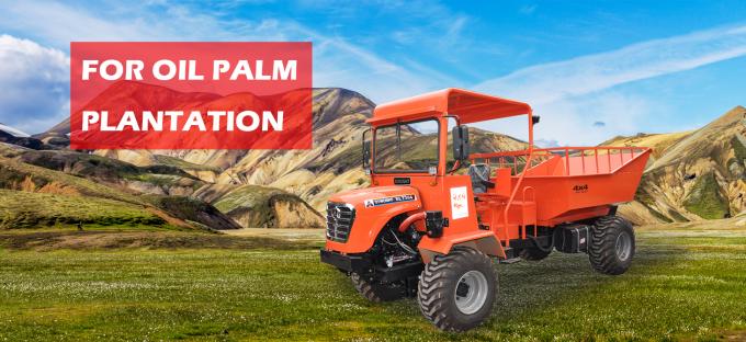 Mini scaricatore del trattore di FWD /RWD/4WD per nella piantagione della palma da olio un carico utile da 2 tonnellate 6